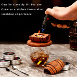 Wooden Whiskey Cocktail Smoker Whiskey Smoker Spirits Infuser Bar Tool for Men Dad Husband Father Boyfriend Him Family Friends