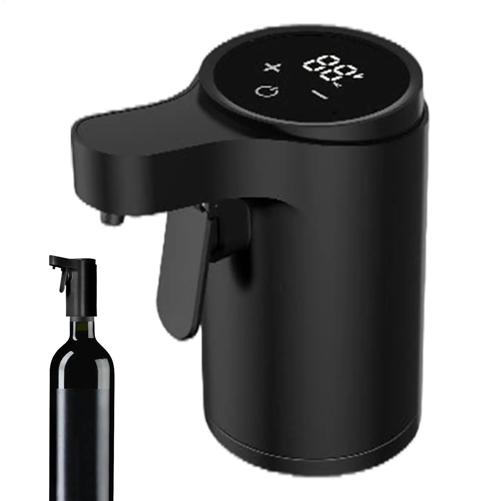 Wine Aerator Pourer Electric Touch Screen 4-Mode Digital Alcohol Bottle Dispenser Wine Accessories for Home Bar Office Travel