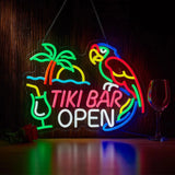 Bar Open Neon Sign USB Dimmable LED Neon Light or Pub Party Man Cave Room Restaurant Business Party Art Decor Gift Light Up Sign