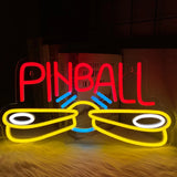 Pinball Neon Sign USB Powered for Wall Decor,LED Light Up Sign for Game Room Club Man Cave Neon Signs Decor Birthday Party Gift