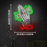 Take Money Neon Sign USB LED Neon Light Sign for Wall Decor Living Room Bedroom Man Cave Home Bar Party Decor Gift Night Light