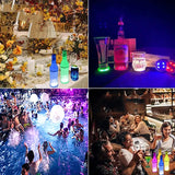 10-100PCS LED Coaster Lights Colorful Glowing Wine Bottle Stickers Bar Wedding Party Lighting Glowing Wine Bottle Stickers