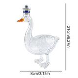 Goose Shaped Glass Whiskey Bottle Creative Decanter for Alcohol Liquor Wine Beverage Decorative Craft Home Bar Accessories Gift