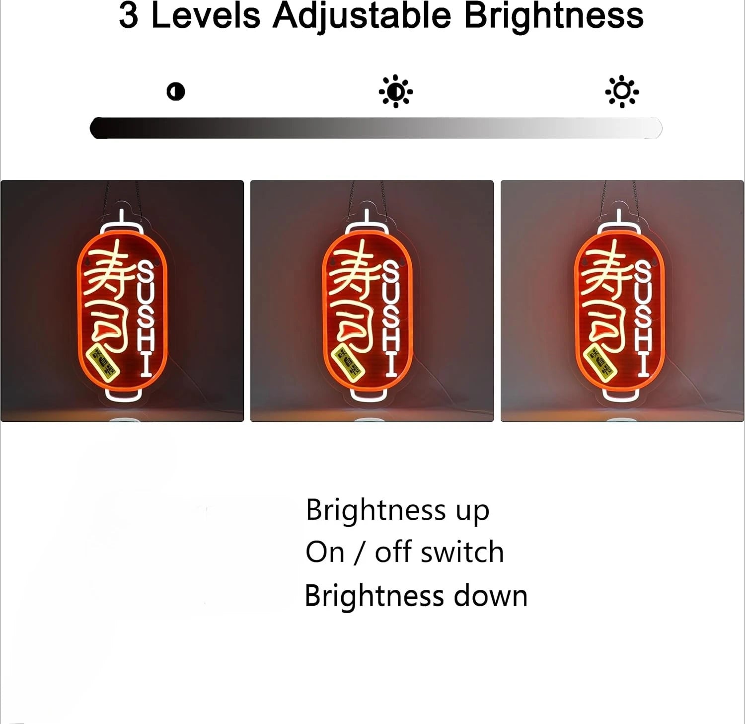 Japanese Sushi Neon Sign Neon Lights for Restaurant Bar Pub Business Kitchen Man Cave Decor Aesthetics Draw Celebratory Gifts