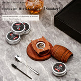 Wooden Whiskey Cocktail Smoker Whiskey Smoker Spirits Infuser Bar Tool for Men Dad Husband Father Boyfriend Him Family Friends