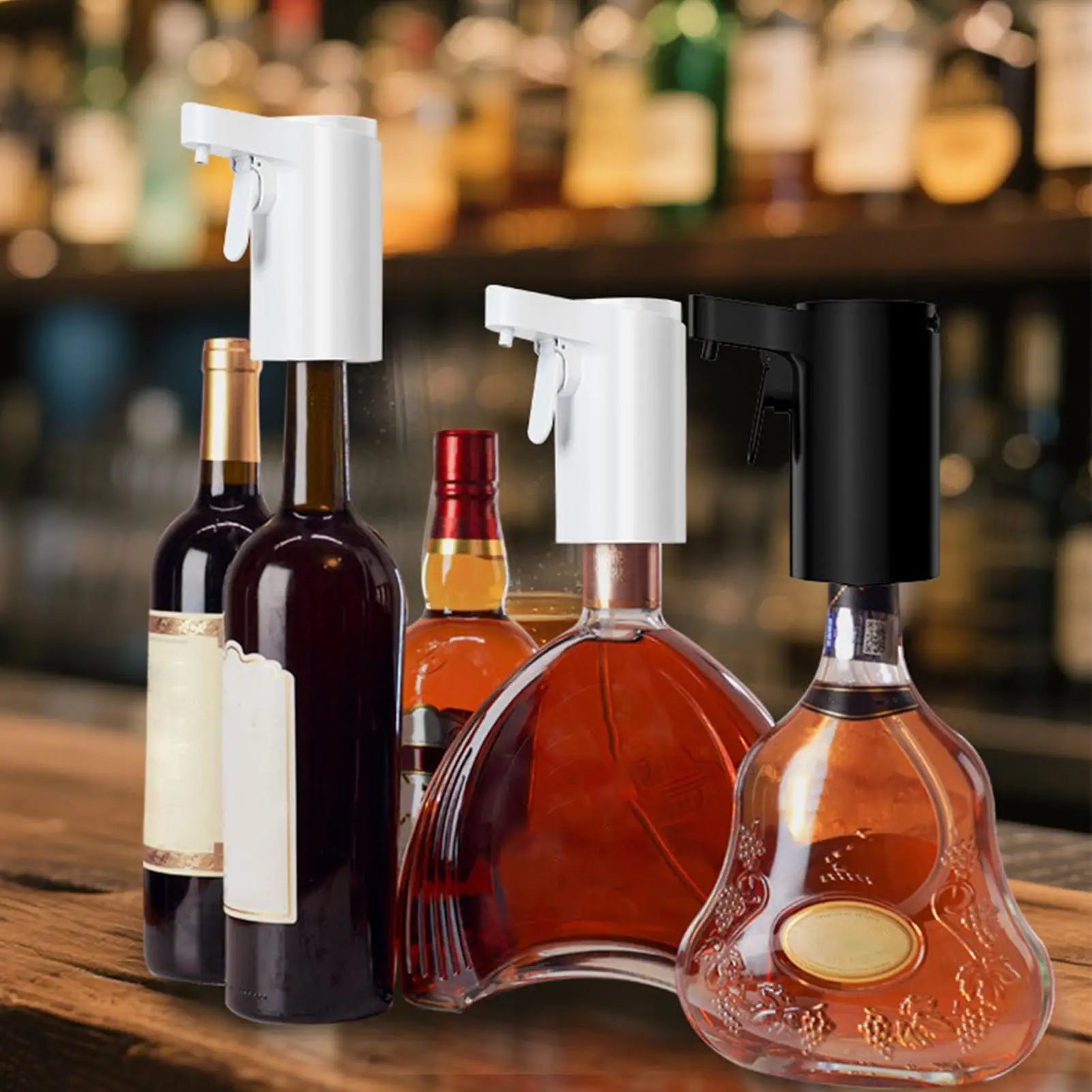 Electric Wine Dispenser Smart Touchscreen Alcohol Decanter Red Wine Dispenser Wine Accessories for Home Bar Office
