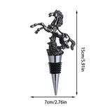 Liquor Bottle Pourers Year Of The Horse Red Wine Pourer Alcohol Stopper Home Bar Accessories For Dad Men Vodka Whisky Cocktail