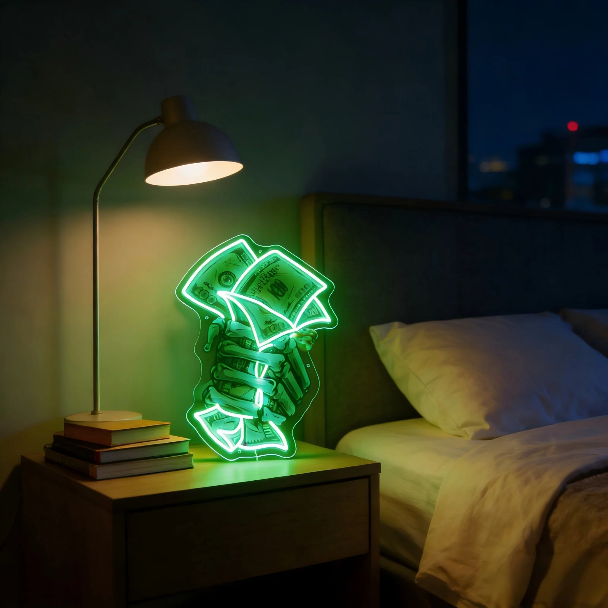 Take Money Neon Sign USB LED Neon Light Sign for Wall Decor Living Room Bedroom Man Cave Home Bar Party Decor Gift Night Light