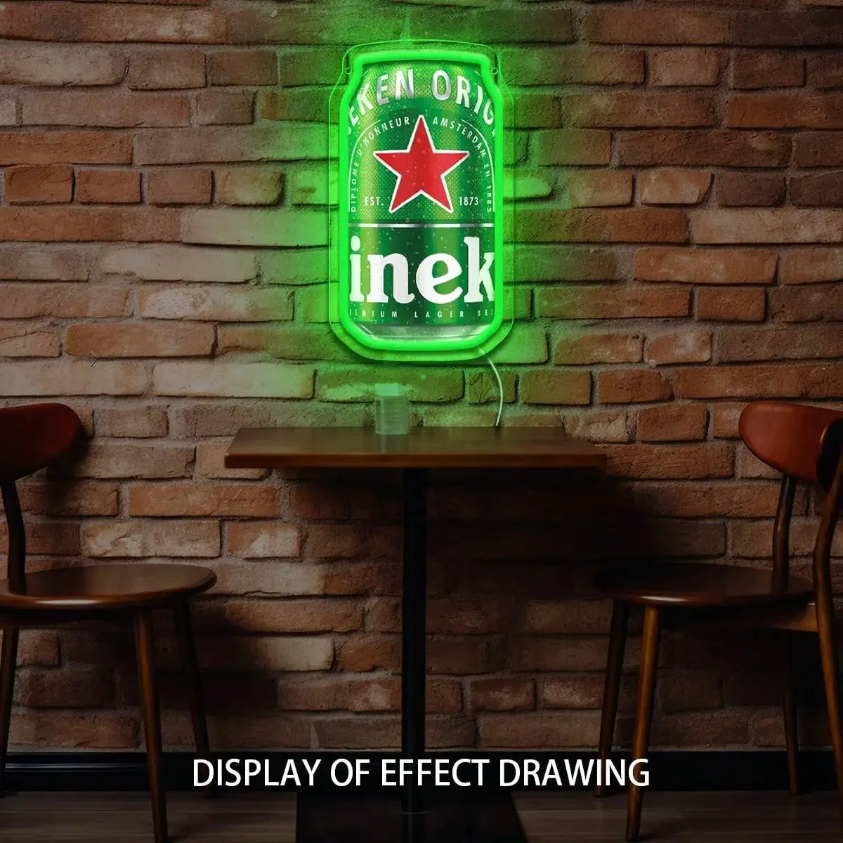 Vintage Beer Can Neon Sign Realistic LED Light for Bar Pub Man Cave Home Decor Retro Industrial Wall Art Gift for Beer Lovers