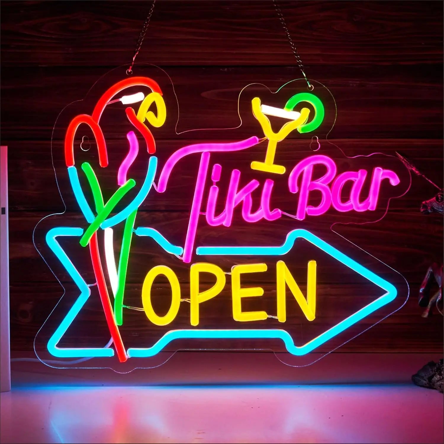 Bar Open Neon Sign USB Dimmable LED Neon Light or Pub Party Man Cave Room Restaurant Business Party Art Decor Gift Light Up Sign