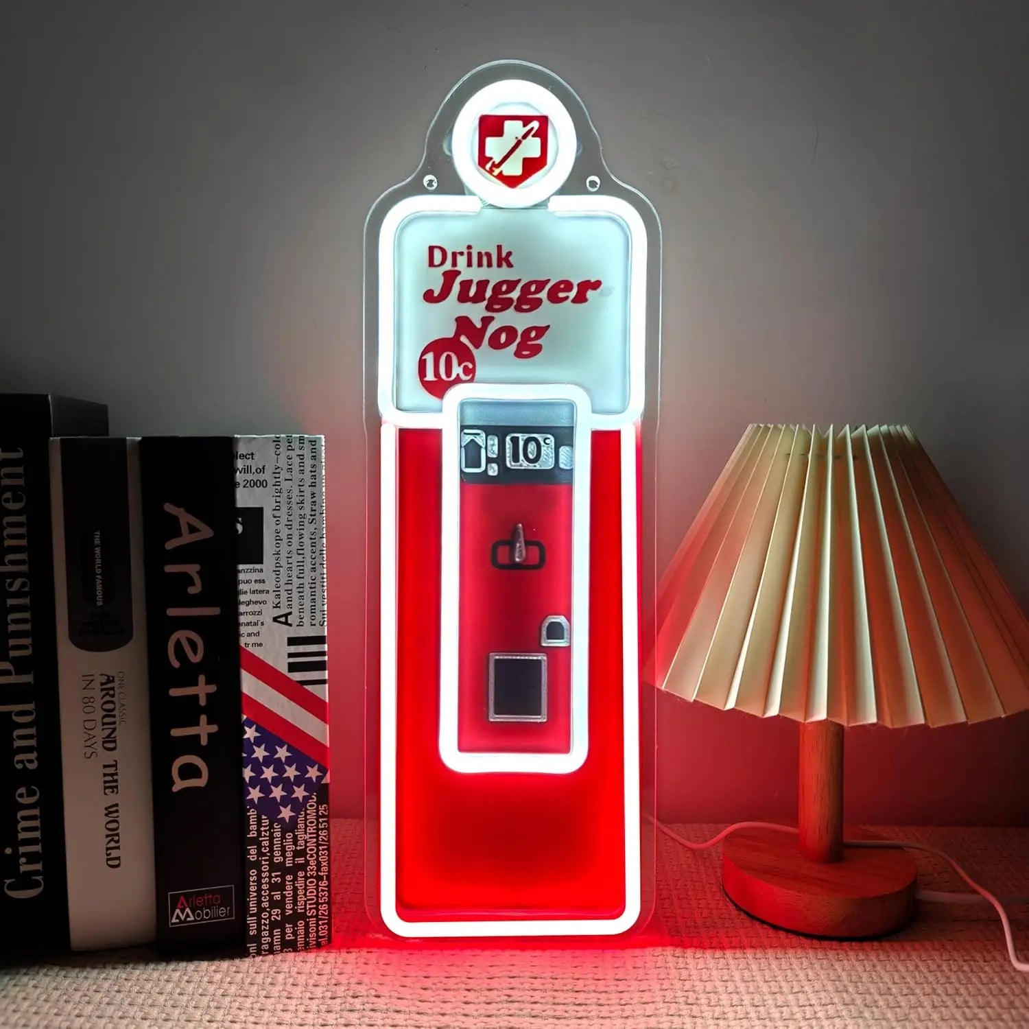 Retro Soda Machine Neon Sign Vintage Beverage Dispenser LED Neon Light Dimmable Gaming Room Man Cave Bar Pub Decor Gamer Gift