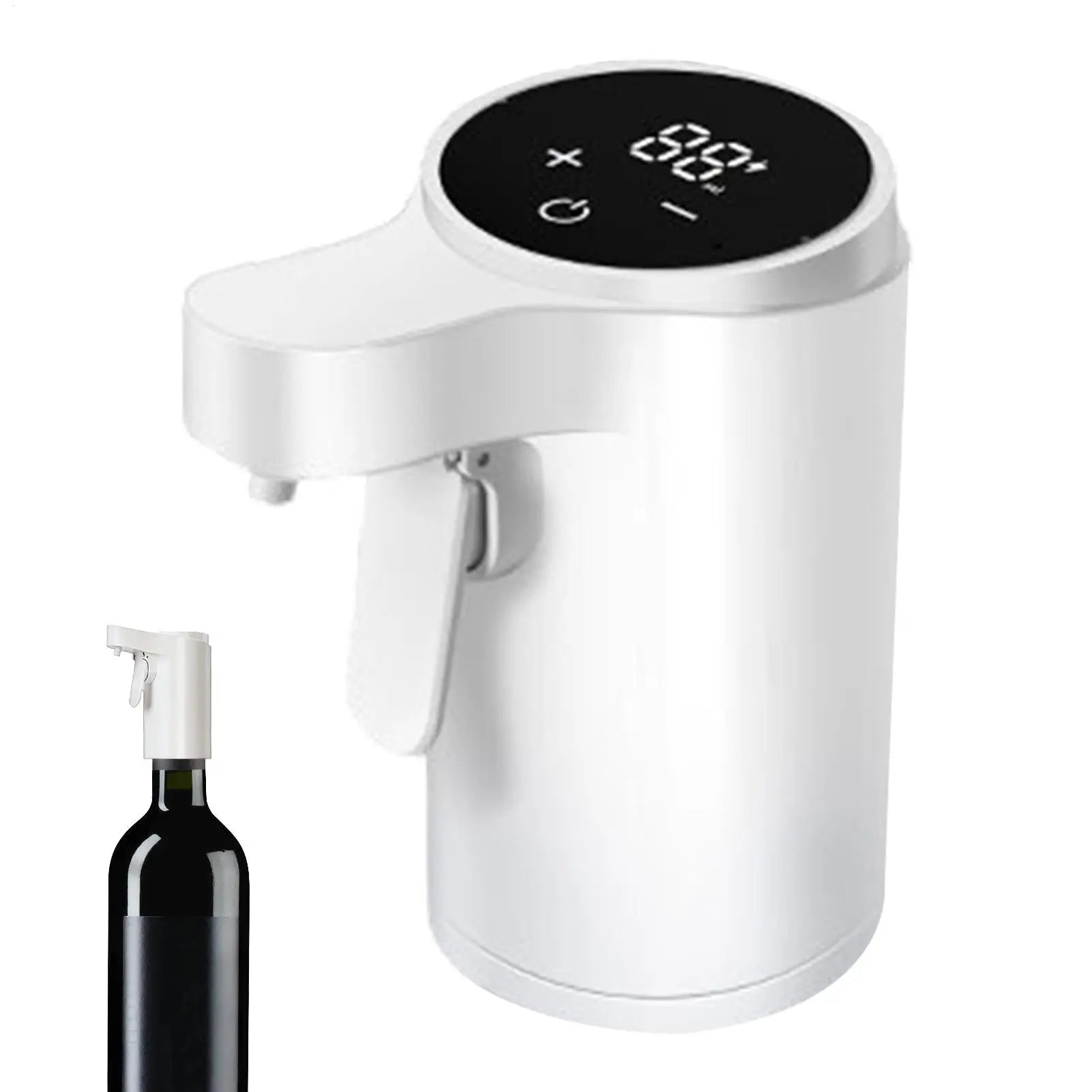 Wine Aerator Pourer Electric Touch Screen 4-Mode Digital Alcohol Bottle Dispenser Wine Accessories for Home Bar Office Travel